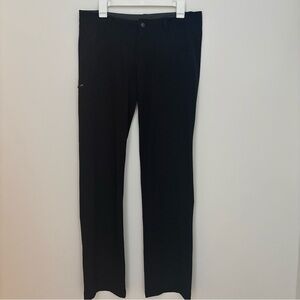 Patagonia Womens 8 black soft shell, hiking pants, stretch, straight